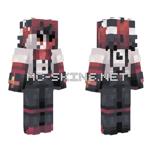 Blitzo Skin Minecraft skin, front and back