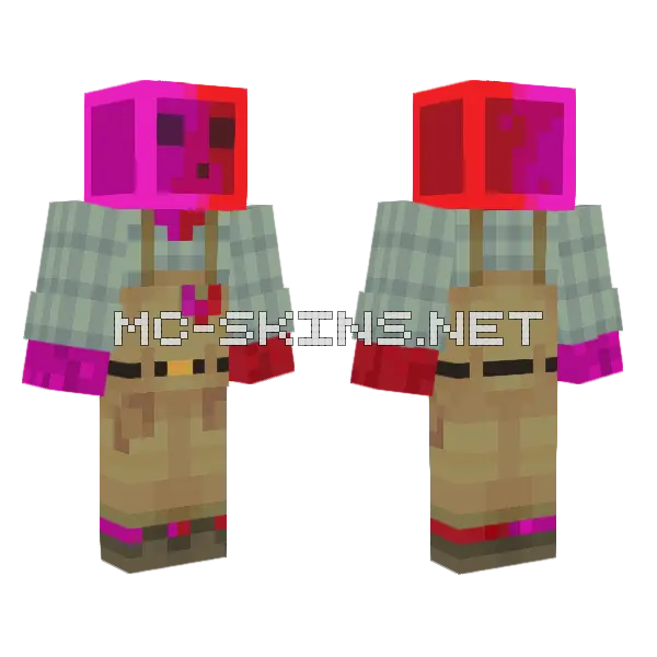 Blob Valley Minecraft skin, front and back
