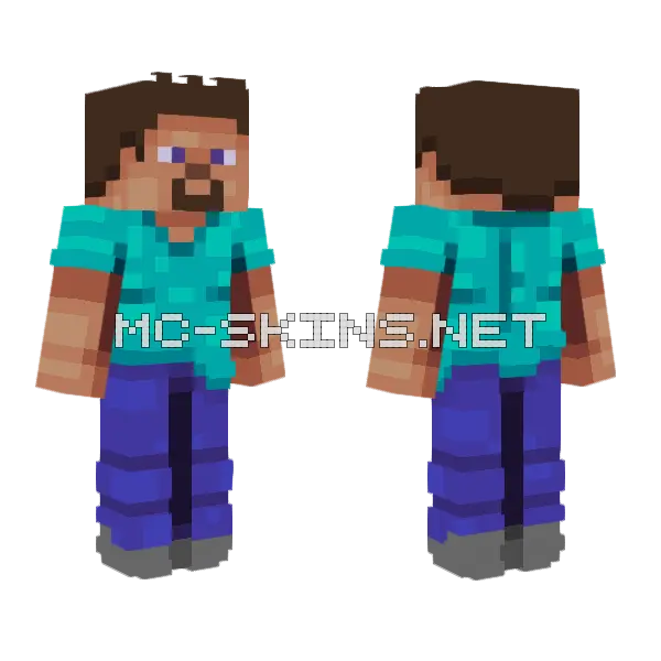 Block By Block Minecraft skin, front and back