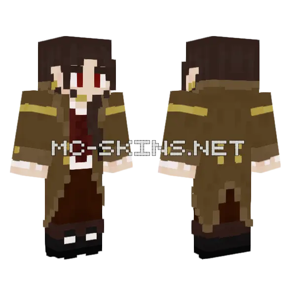 Blodplttar Minecraft skin, front and back