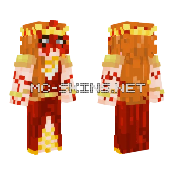 Blodreina Skin Minecraft skin, front and back