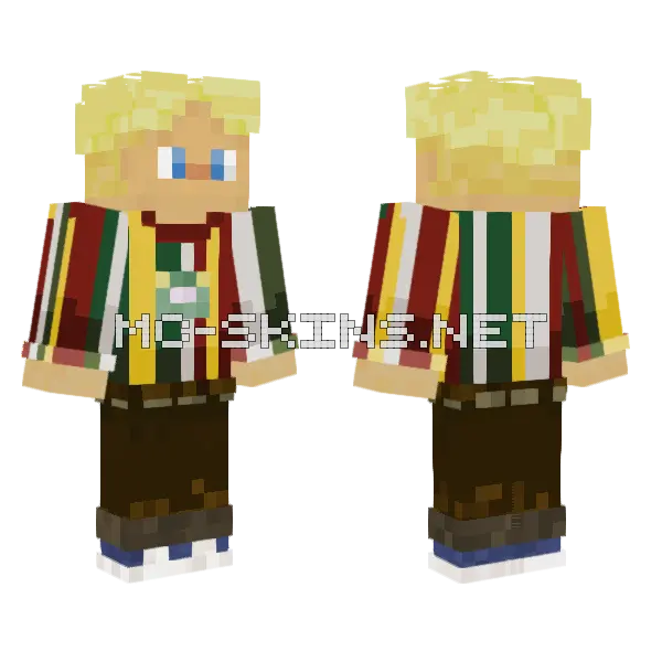 Blond Boy Frog Guess Shirt Minecraft skin, front and back