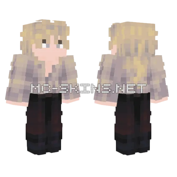Blonde Boy Minecraft skin, front and back