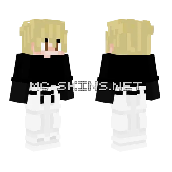 Blonde Cat Girl, front and back
