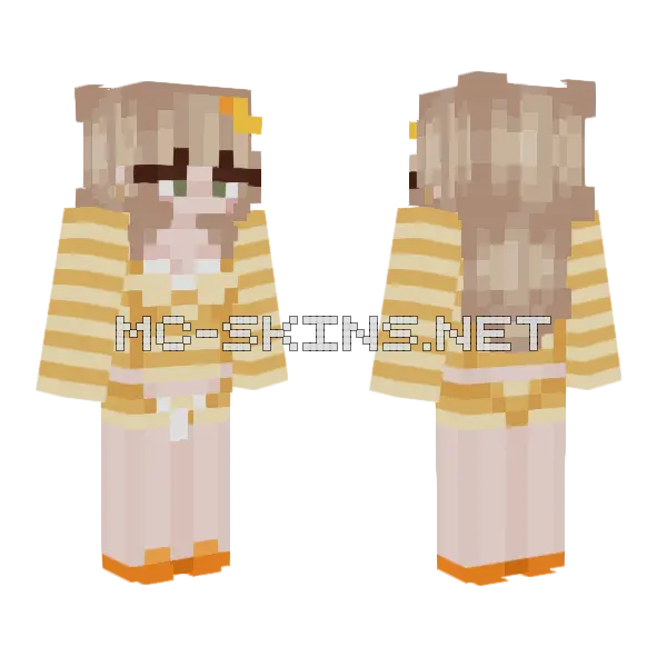 Blonde Duck Girl, front and back