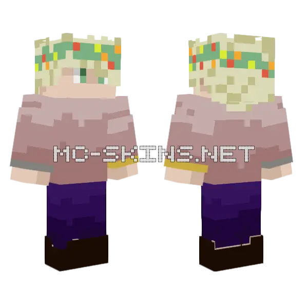 Blonde Girl Christmas Lights, front and back