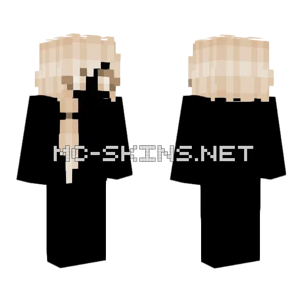 Blonde Hair Base Minecraft skin, front and back