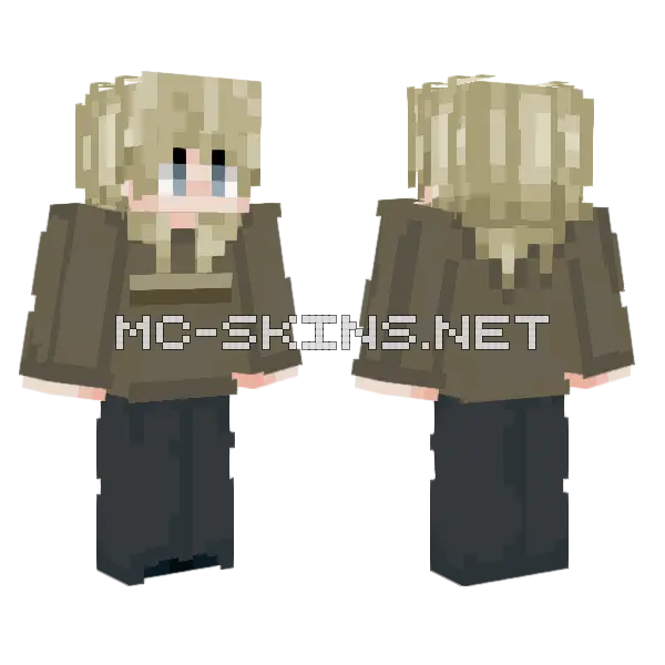 Blonde Haired Adventurer, front and back