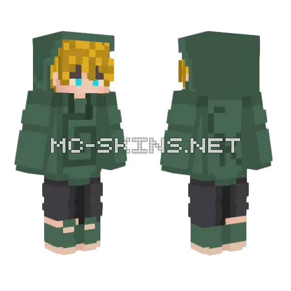 Blonde Karl Jacobs V2 Minecraft skin, front and back