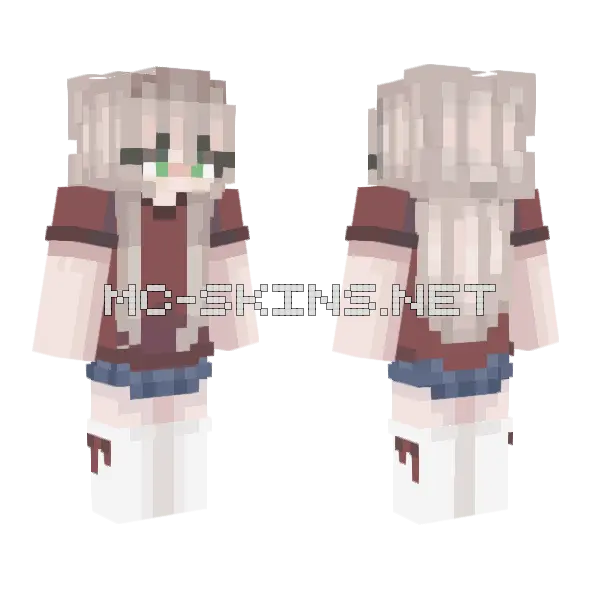 Blonde Princess With Crown Minecraft skin, front and back