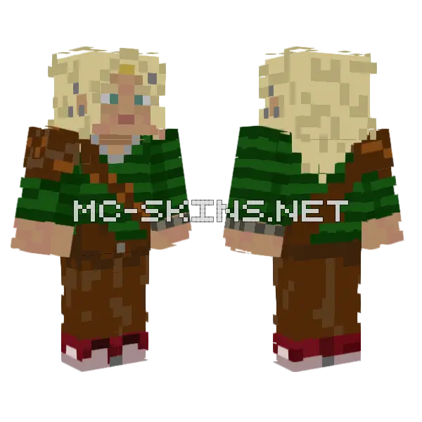 Blonde Star Princess, front and back