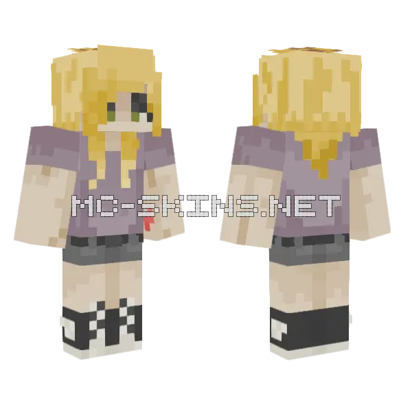 Blondenyazard Minecraft skin, front and back