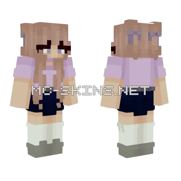 Blondie 3 2 Minecraft skin, front and back