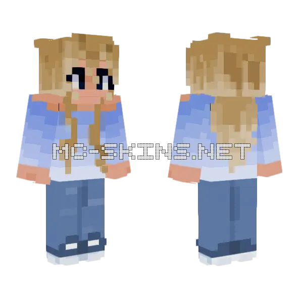 Blondie Fixed Minecraft skin, front and back