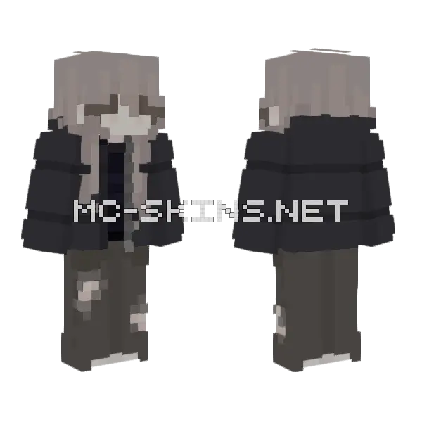 Blondie With Jacket Minecraft skin, front and back