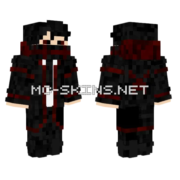 Blood Cloak Best Skin Minecraft skin, front and back