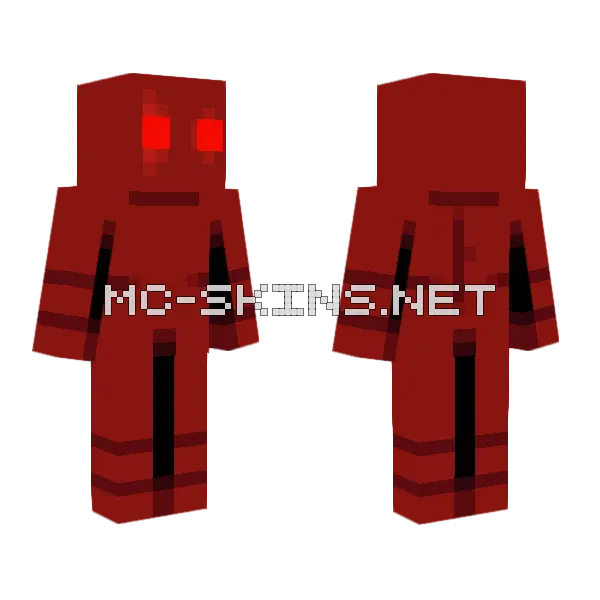 Blood Minion OC Minecraft skin, front and back