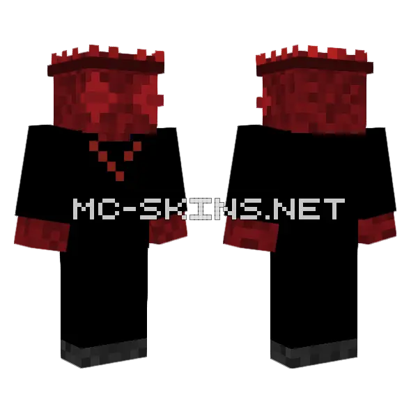 Blood Monster Minecraft skin, front and back