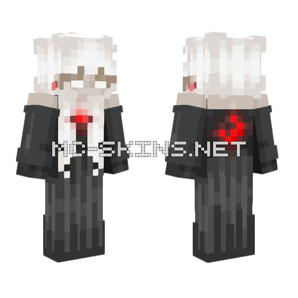 Blood Moon Minecraft skin, front and back