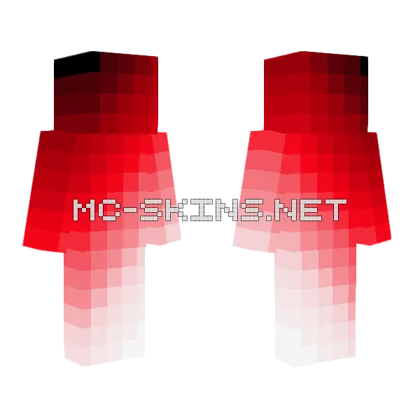 Blood Moon Pixel Art Minecraft skin, front and back