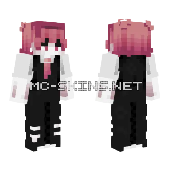 Blood Pools Remake Minecraft skin, front and back