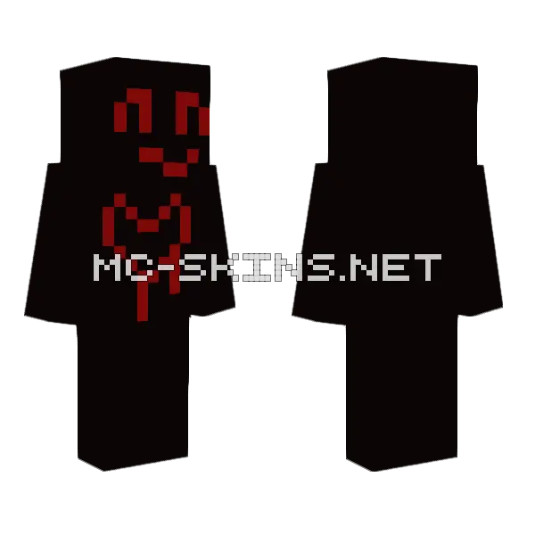 Bloodheart Skin Minecraft skin, front and back