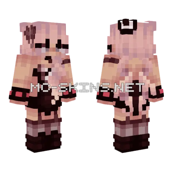 Bloodmoon Ball Minecraft skin, front and back