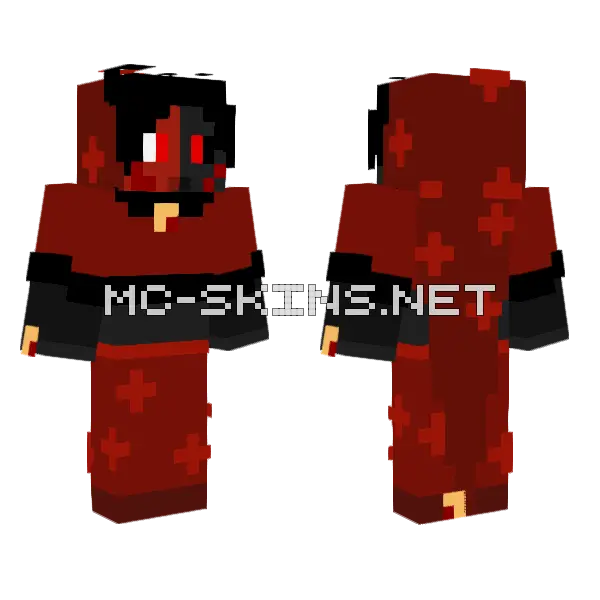 Bloodmoon Ld Minecraft skin, front and back