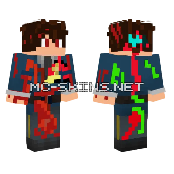 Bloody Boy Skin Minecraft skin, front and back