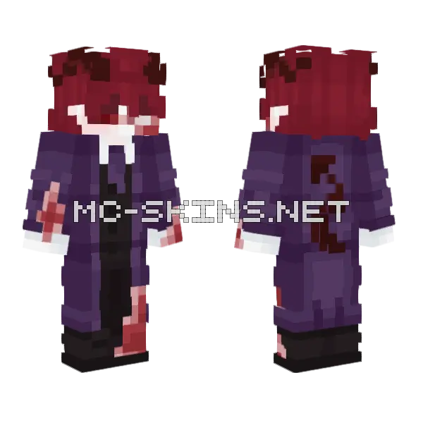 Bloody Boy Skin Minecraft skin, front and back