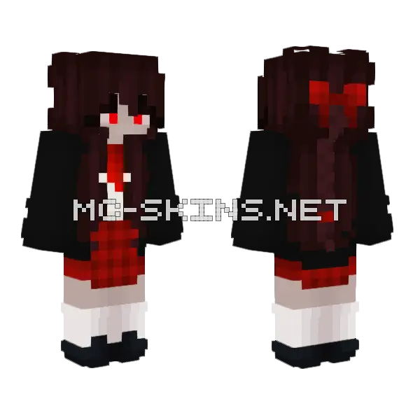 Bloody Class Clown Minecraft skin, front and back