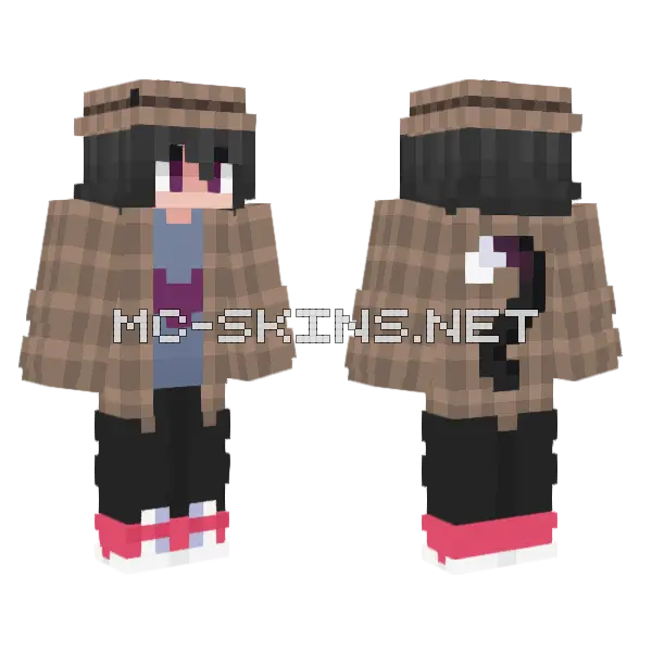 Bloody Detective Skin Minecraft skin, front and back