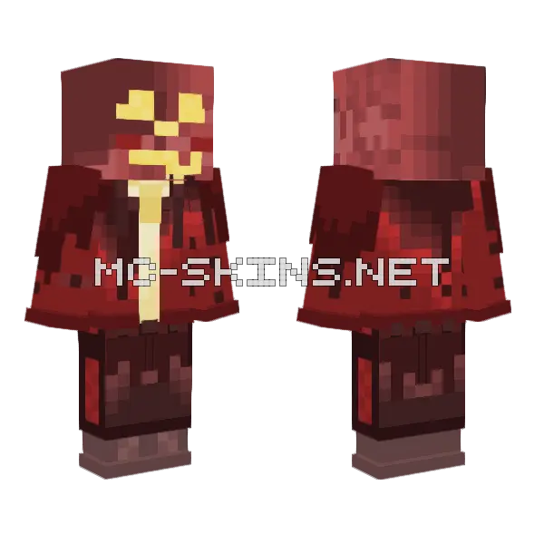 Bloody Floes Minecraft skin, front and back