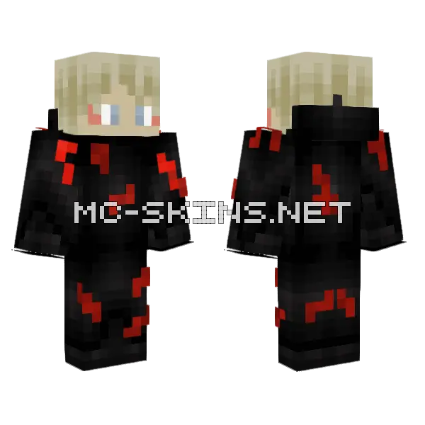Bloody Girl Skin Minecraft skin, front and back