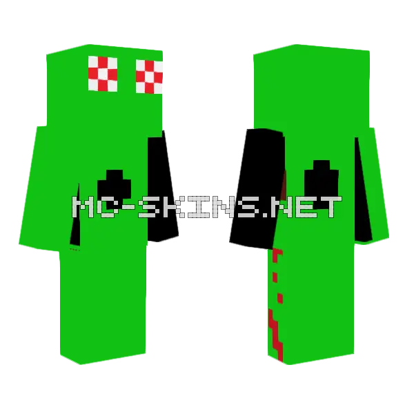 Bloody Hell Monster Minecraft skin, front and back