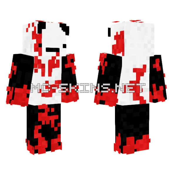 Bloody Kirona Minecraft skin, front and back