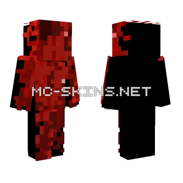 Bloody Mess Minecraft skin, front and back