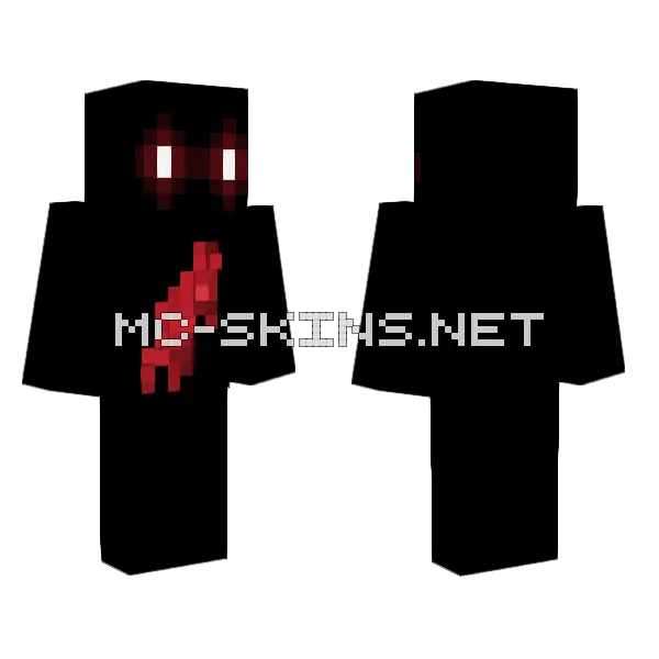 Bloody Monster Minecraft skin, front and back