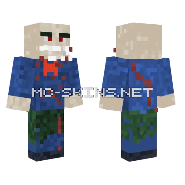 Bloody Murder Minecraft skin, front and back