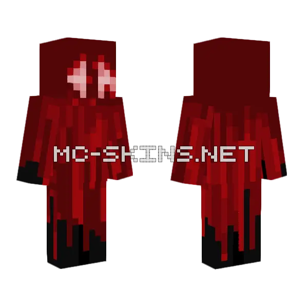Bloody Overkill Minecraft skin, front and back