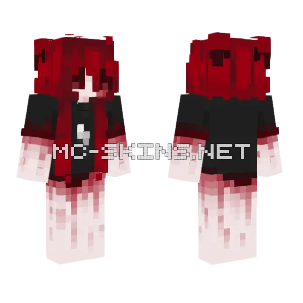 Bloody Red Outfit, front and back