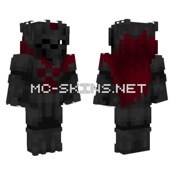 Bloody Shadow Figure, front and back