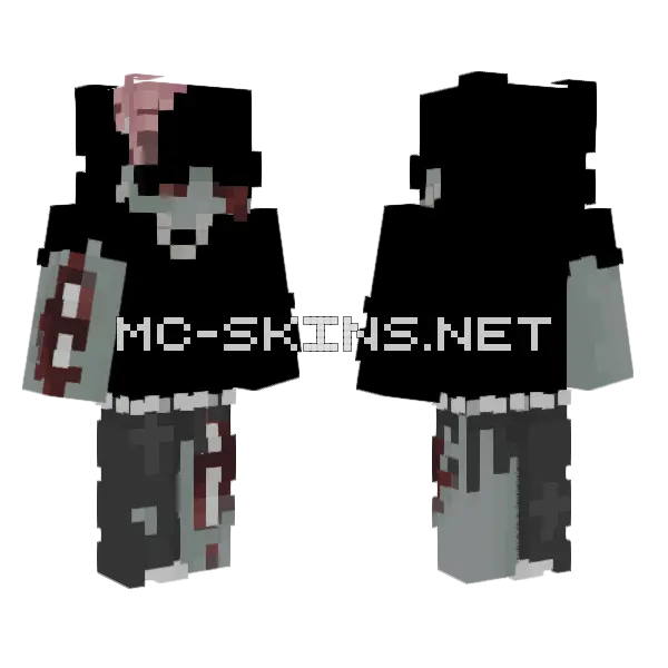 Bloody Zombie Boy, front and back