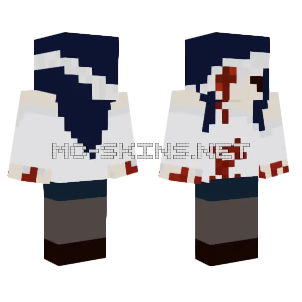 Bloody Zombie Girl, front and back