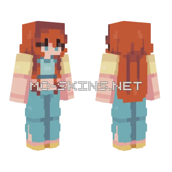 Bloom Girl Minecraft skin, front and back