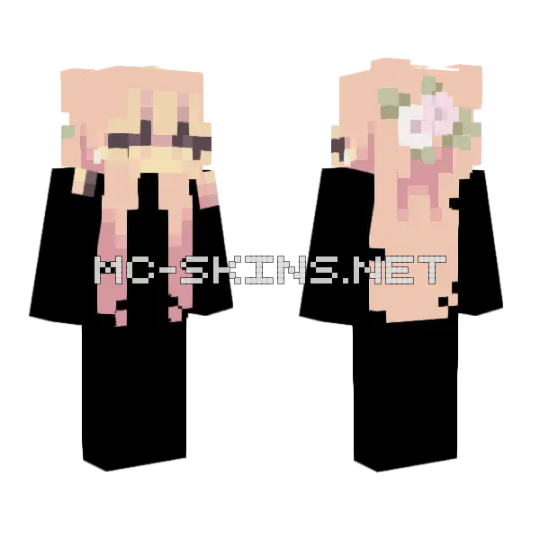 Bloom Hbce Minecraft skin, front and back