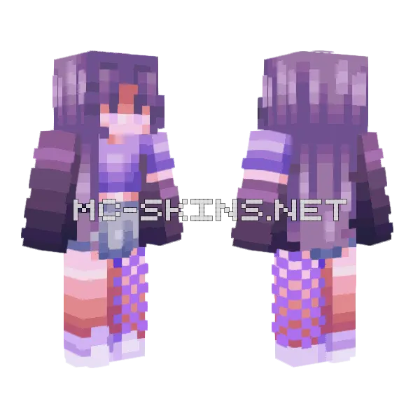 Bloom Rce Minecraft skin, front and back