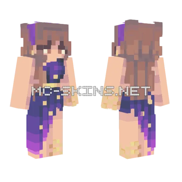 Bloom Void Minecraft skin, front and back