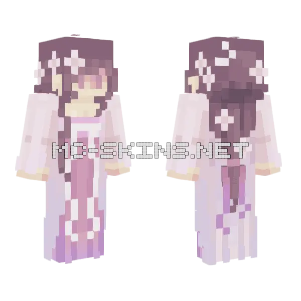 Blooming Spring Minecraft skin, front and back