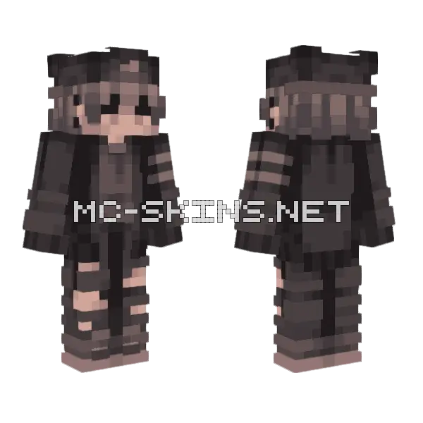 Bloop Boy Minecraft skin, front and back